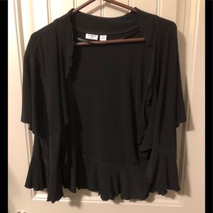 Black Ruffled Camisole